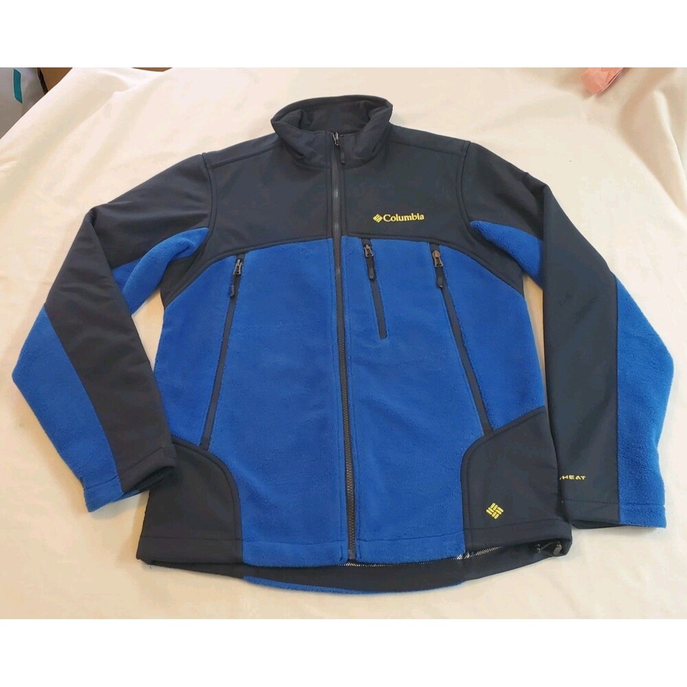 Columbia Men's Blue and Black Ski Fleece Jacket